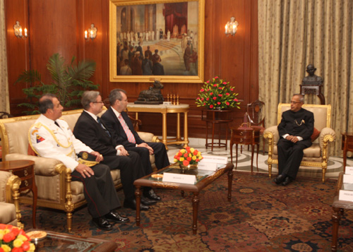 A ceremony at Rashtrapati Bhavan