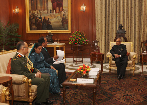 A ceremony at Rashtrapati Bhavan